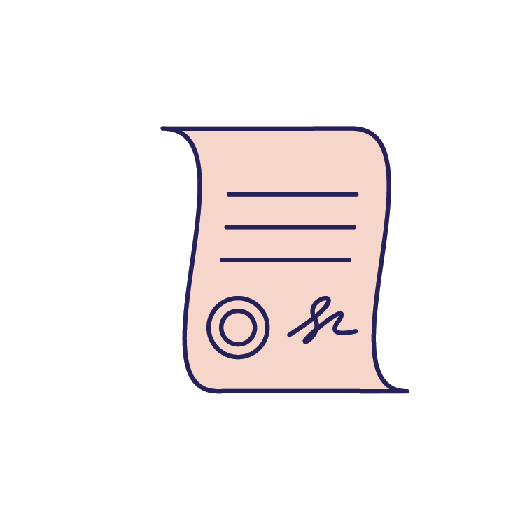 Document with seal and signature