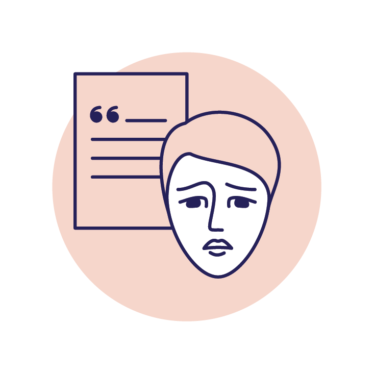 Document containing quote from victim